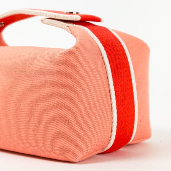 Hermes Bride-a-Brac Small Model Goyave Canvas Case - Picture 6 of 14